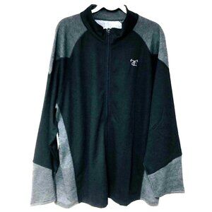 TrueTimber Mens‎ Lakota Zip Performance Jacket Blck Gray Fleece Lined Cabela 3XL